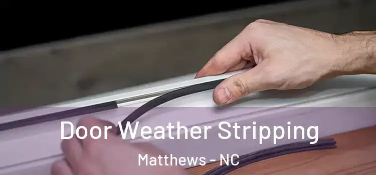  Door Weather Stripping Matthews - NC